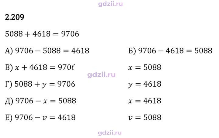 Скан решения номера 2.209