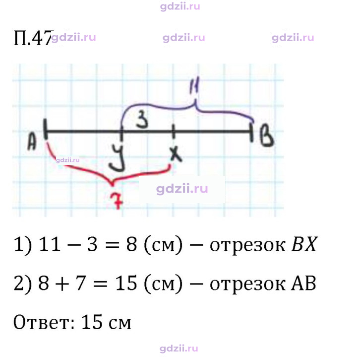 Скан решения номера П.47