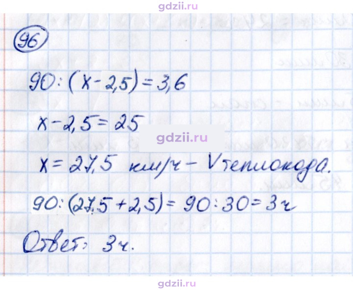Скан решения номера П.96
