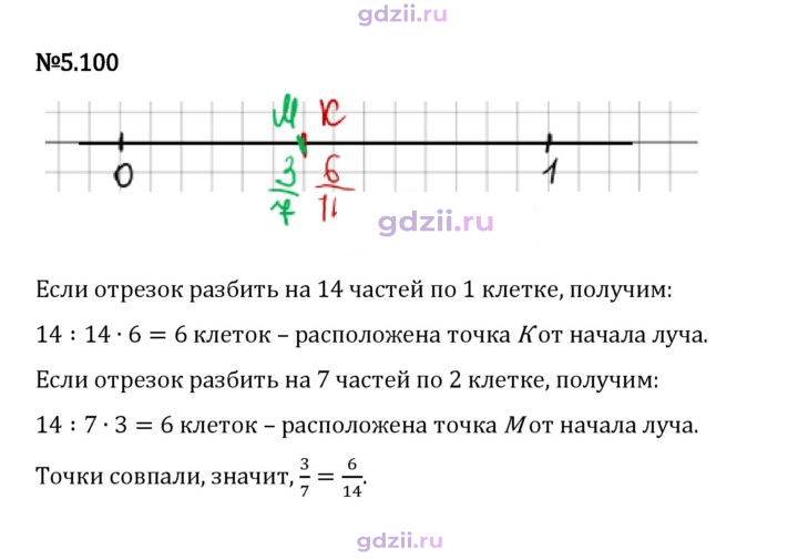 Скан решения номера 5.100