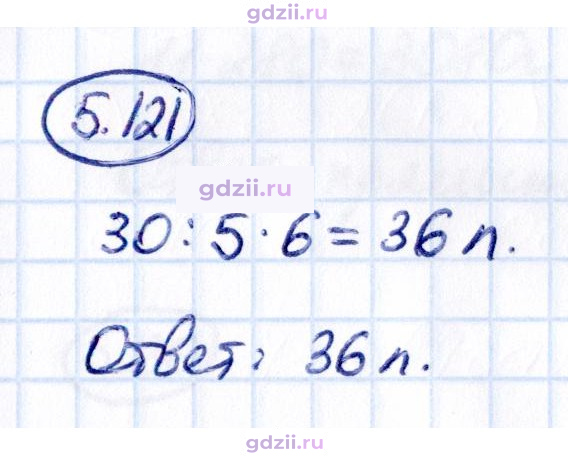 Скан решения номера 5.121