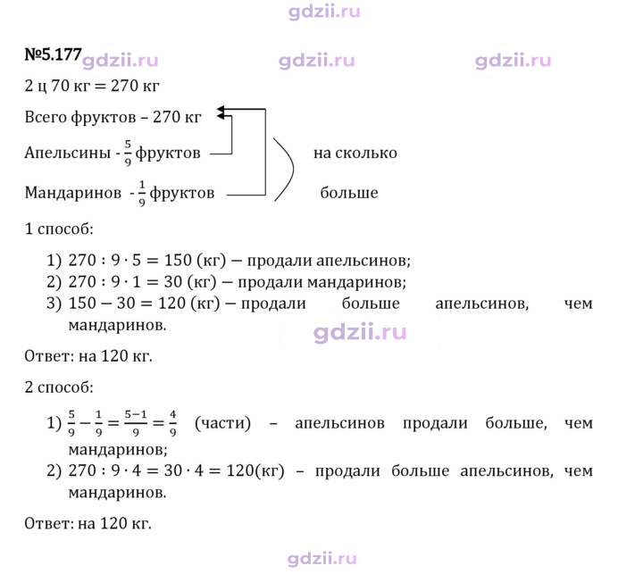 Скан решения номера 5.177
