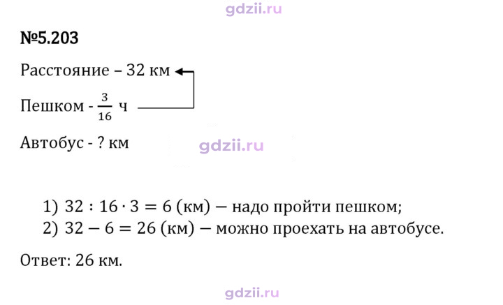 Скан решения номера 5.203