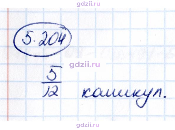 Скан решения номера 5.204