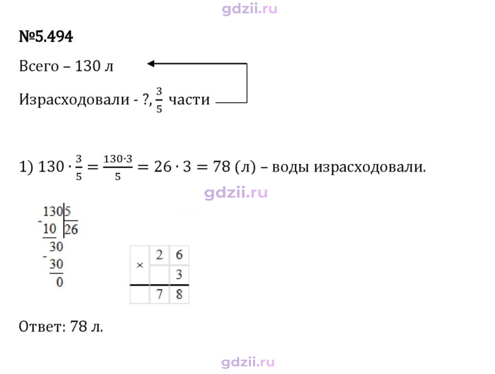 Скан решения номера 5.494