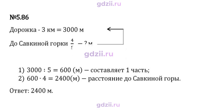 Скан решения номера 5.86