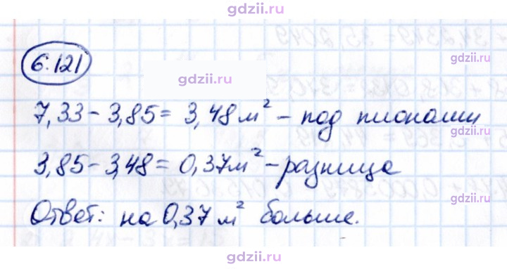 Скан решения номера 6.121