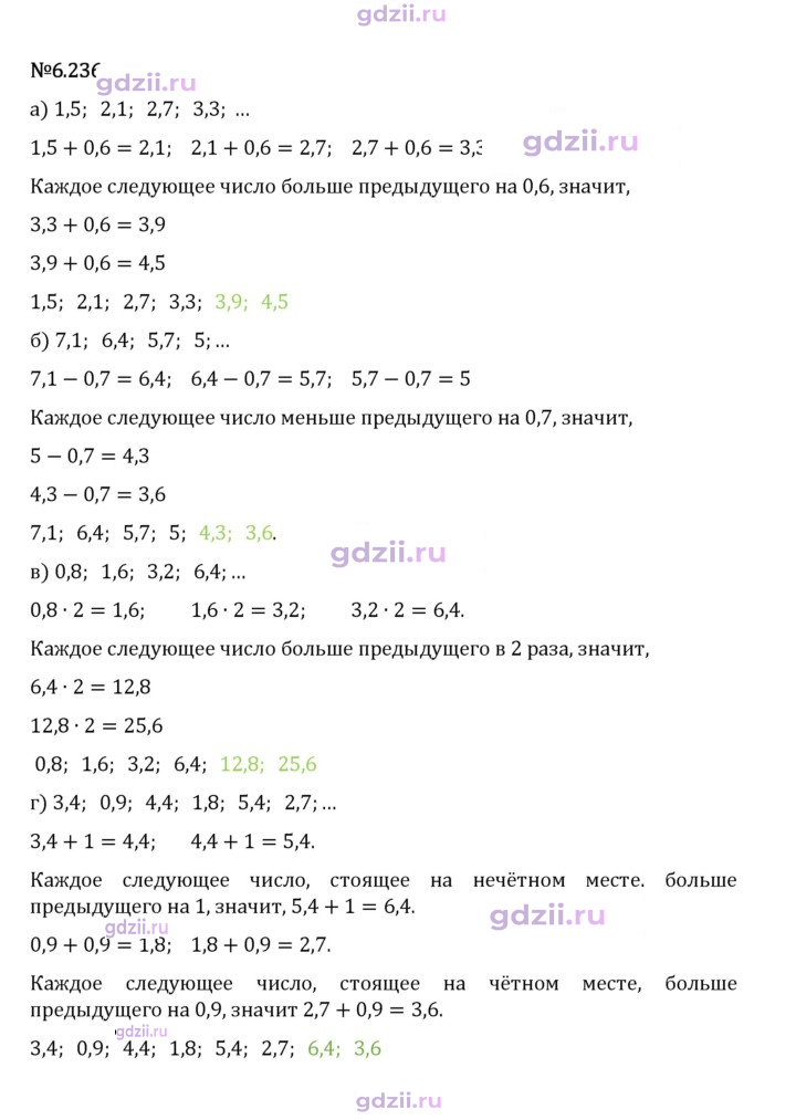 Скан решения номера 6.236