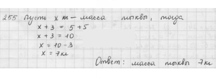 Скан решения номера 255