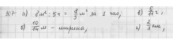 Скан решения номера 307