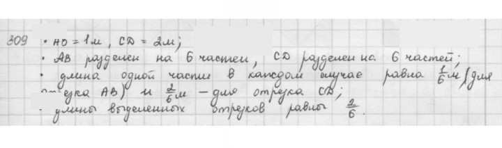 Скан решения номера 309