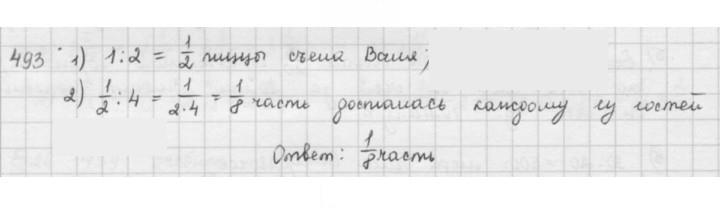 Скан решения номера 493