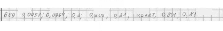 Скан решения номера 689