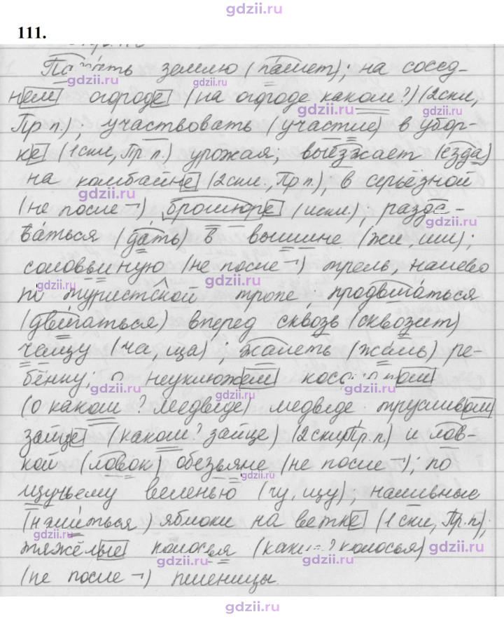 Скан решения номера 111
