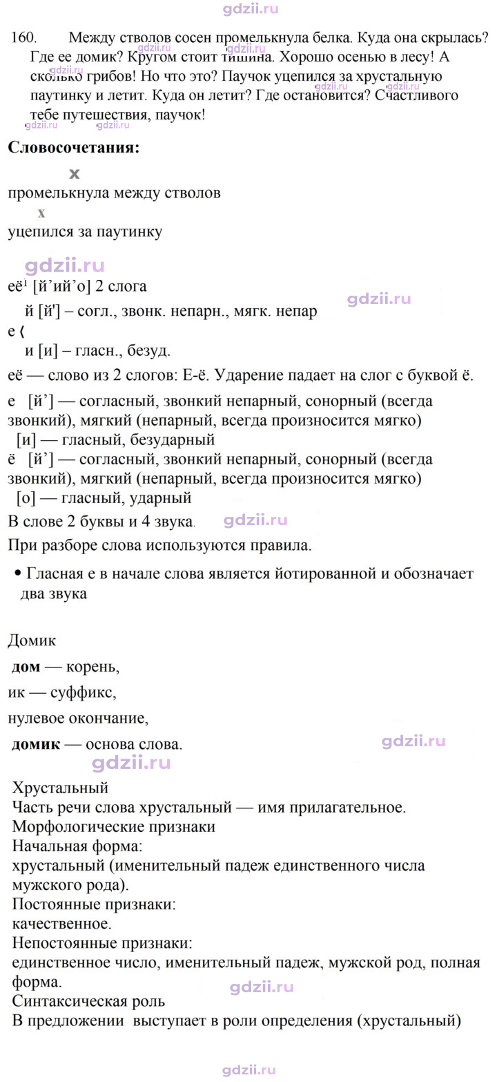 Скан решения номера 160