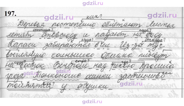 Скан решения номера 197