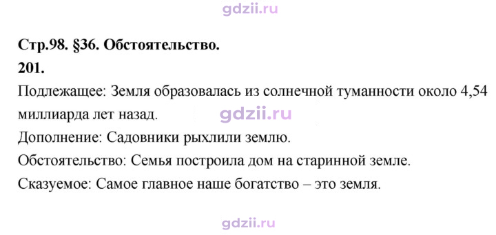 Скан решения номера 201