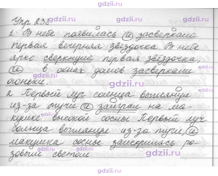 Скан решения номера 238