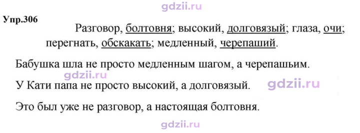 Скан решения номера 306