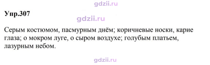 Скан решения номера 307
