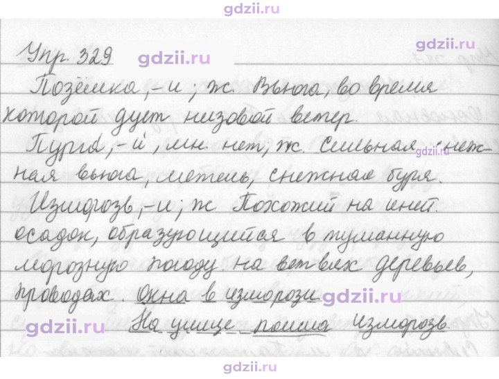Скан решения номера 329