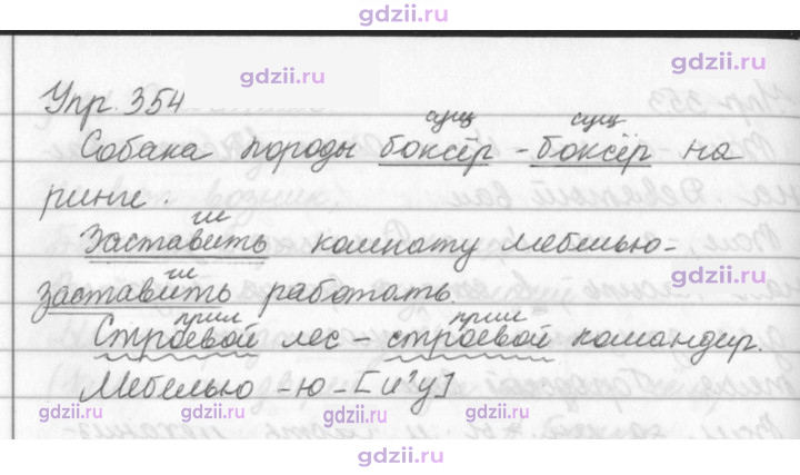Скан решения номера 354