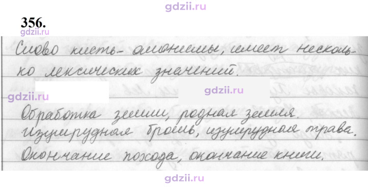 Скан решения номера 356