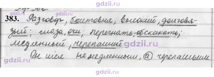 Скан решения номера 383