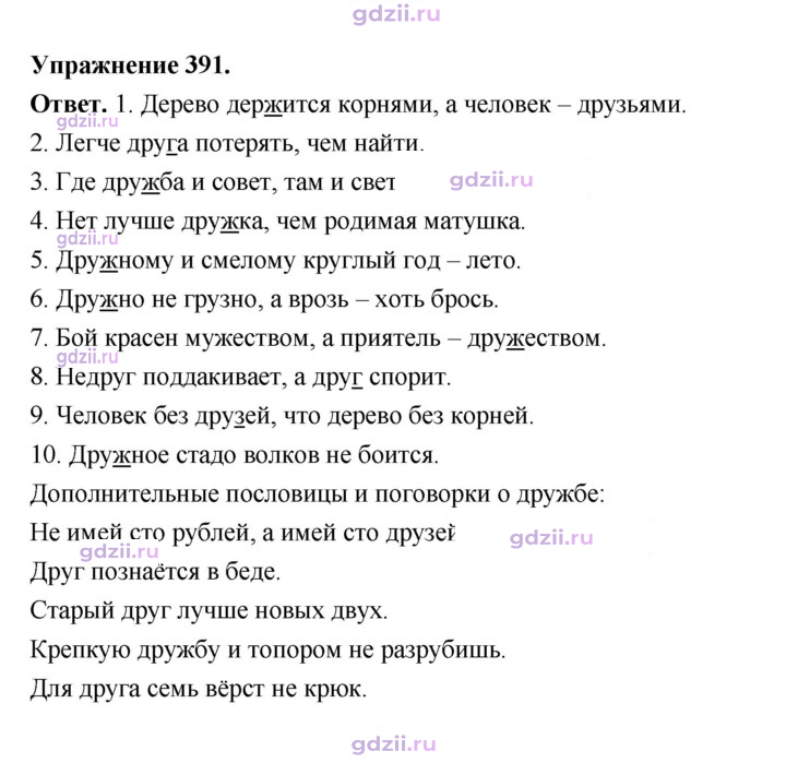 Скан решения номера 391