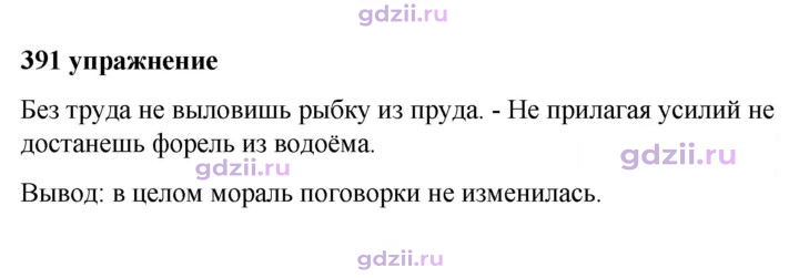 Скан решения номера 391
