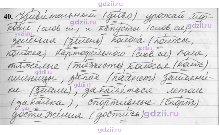 Скан решения номера 40