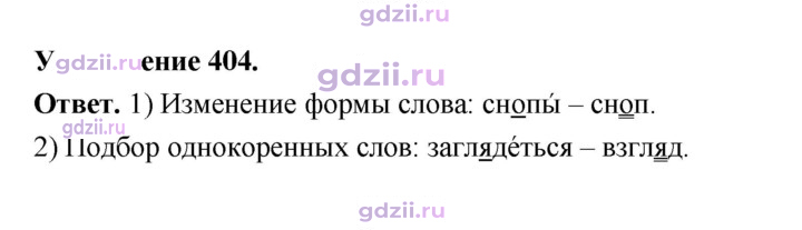 Скан решения номера 404