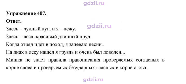 Скан решения номера 407