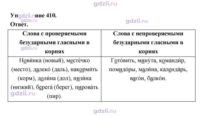 Скан решения номера 410