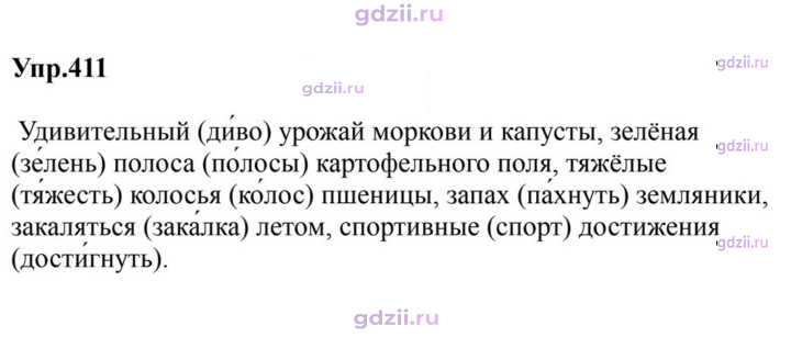 Скан решения номера 411
