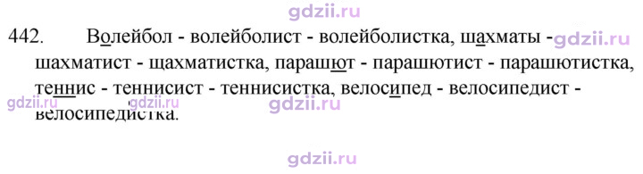 Скан решения номера 442
