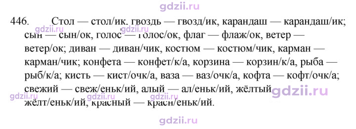Скан решения номера 446