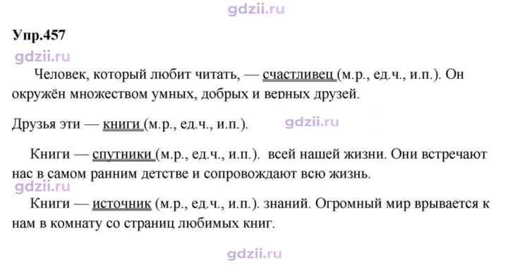 Скан решения номера 457