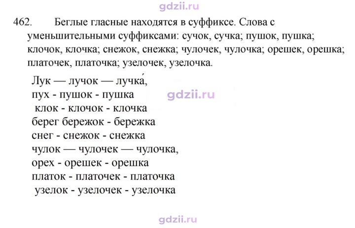Скан решения номера 462