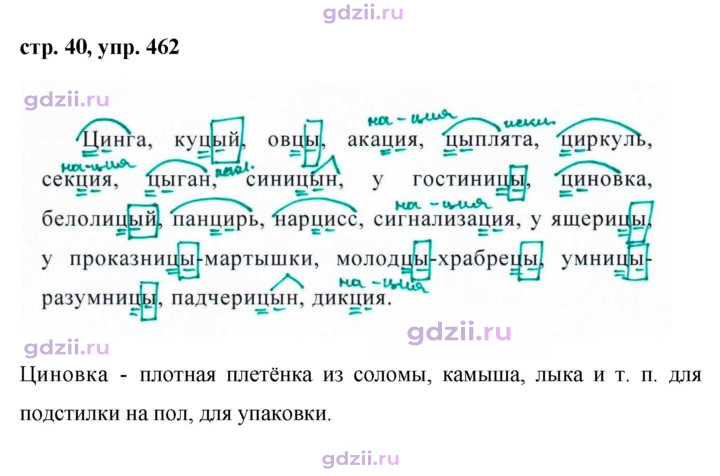 Скан решения номера 462
