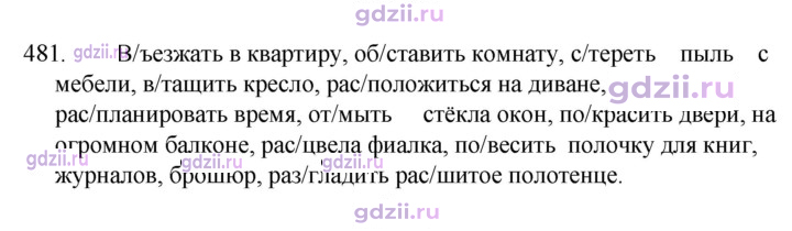 Скан решения номера 481