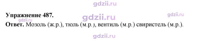 Скан решения номера 487