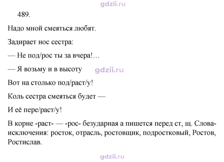 Скан решения номера 489