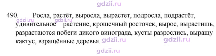 Скан решения номера 490