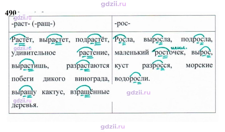 Скан решения номера 490