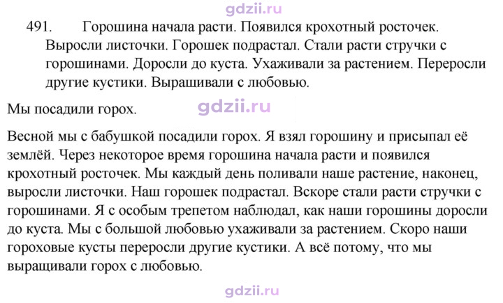 Скан решения номера 491