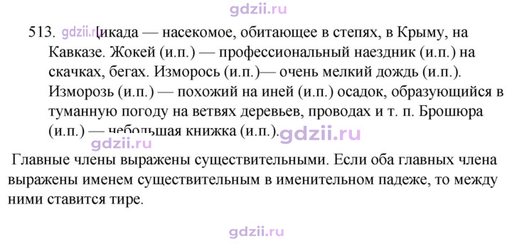 Скан решения номера 513