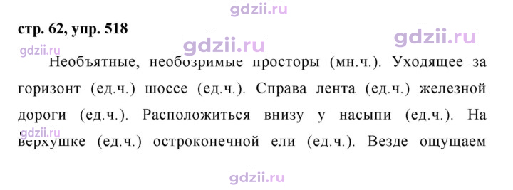 Скан решения номера 518