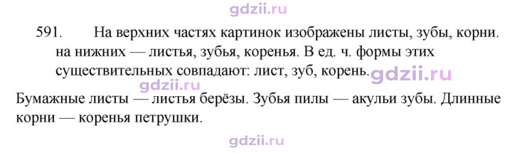 Скан решения номера 591