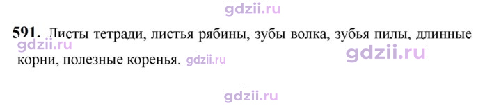 Скан решения номера 591